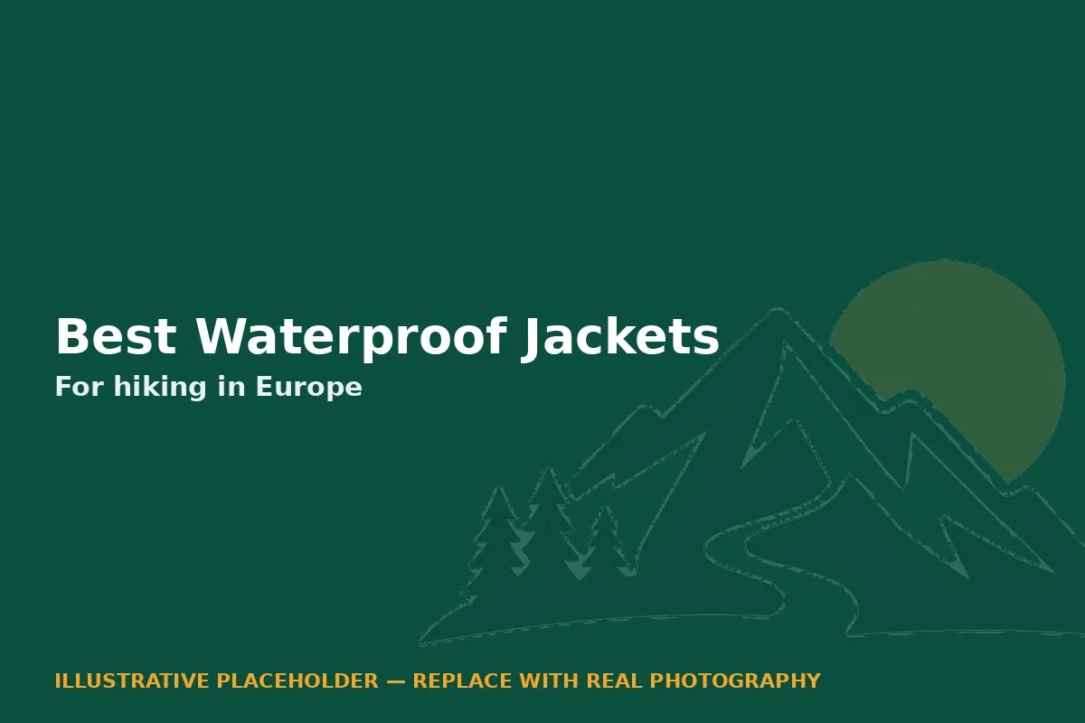 Illustrative placeholder graphic for the best waterproof hiking jackets guide