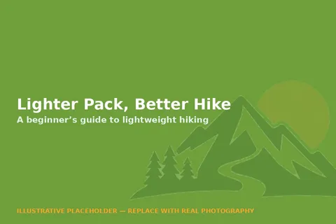 Illustrative placeholder graphic for the Lighter Pack, Better Hike guide